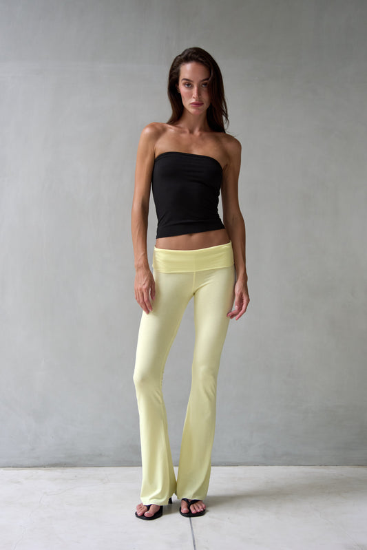 “Eris” raw edges flared pants