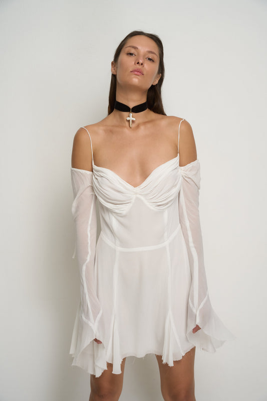 Unisex “Luka” 3-in-1 vintage look pearl cross set - BURO